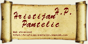 Hristijan Pantelić vizit kartica